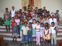 I bambini del catechismo del barrio de La Mina