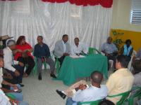 La riunione per chiedere l'implementazione di Barrio Seguro