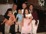 Alla cena del SINE con Wendy e Danielito e i loro figli: Lisbet, Daniel e Carlos