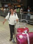 Paola all'aeroporto Las Américas